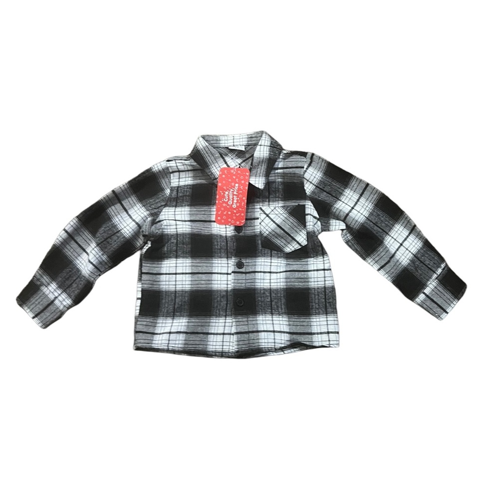 Pat Pat Kids Unisex Long Sleeve Flannel 2Y